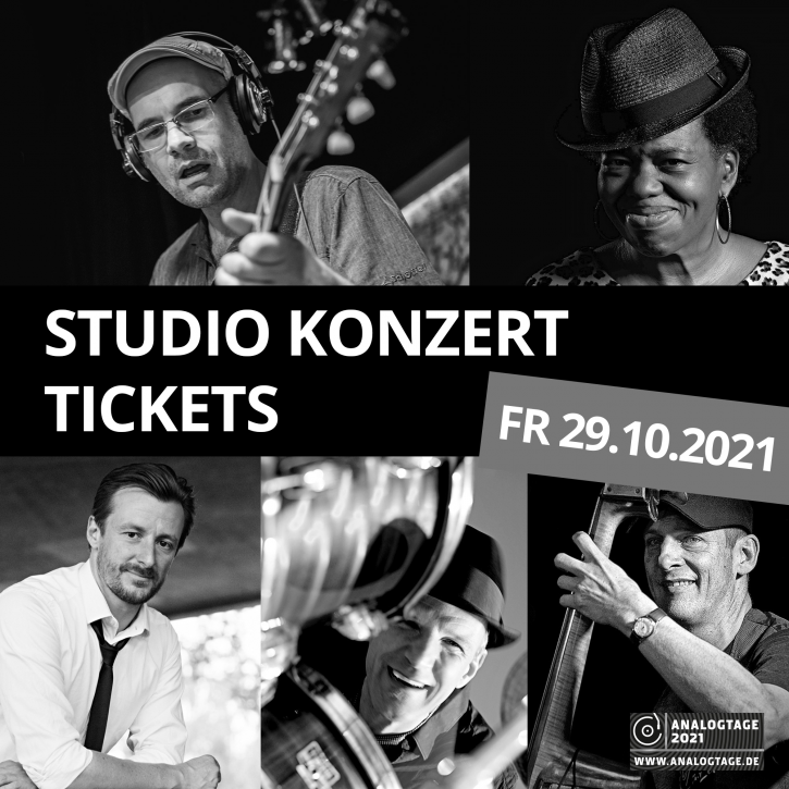Studio Konzert Ticket - Jens Filser ORGANIC BLUES PROJECT mit Special Guest Brenda Boykin - 29. Oktober 2021 - 19:00 Uhr